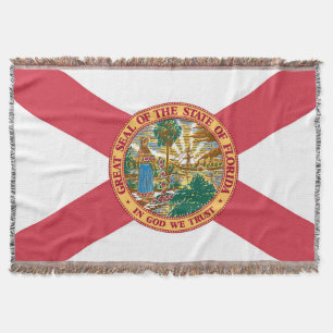 Florida State Flag Print Patriotic Decke