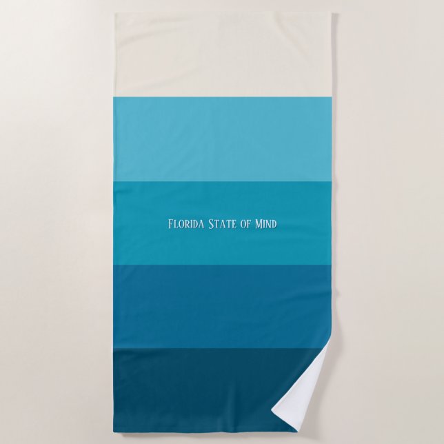 "Florida State of Mind" Beach Towel Strandtuch (Vorderseite)