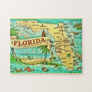 Florida State Postkarte 11x14 Puzzle