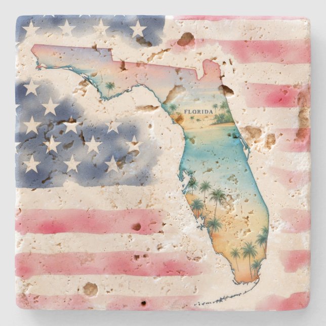 Florida Stone Untersetzer  (Vorderseite)