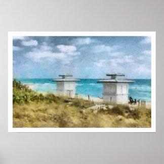 Florida-Strand-Plakat-Druck Poster