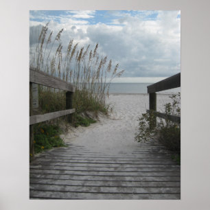 Florida-Strand-Weg Poster