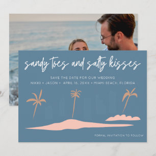 Florida Strandhochzeitsfoto Save the Date