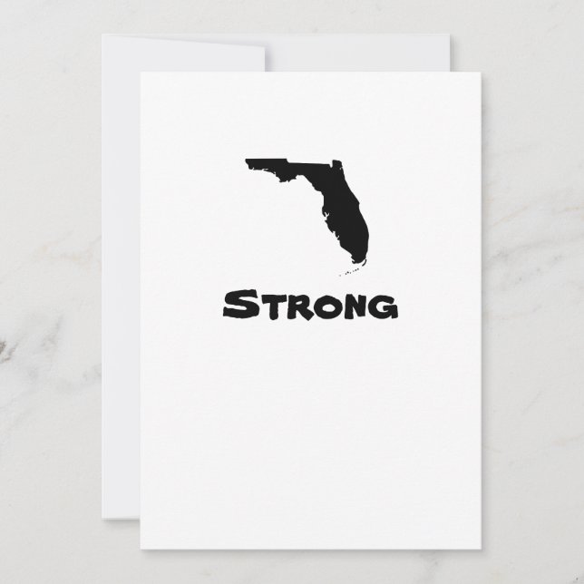 Florida Strong Hurricane Desaster Zusammen Einladung (Vorderseite)