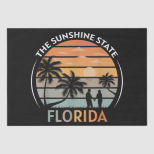 Florida Summer Beach Vintag Sunset Seidenpapier