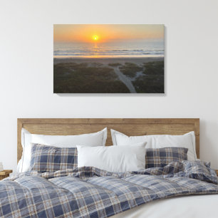 Florida Sunrise Beach Foto Cocoa Beach Florida Leinwanddruck