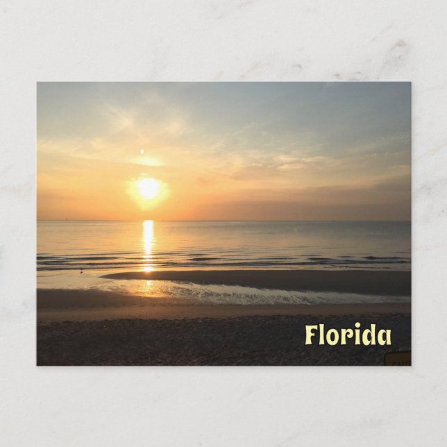 Florida Sunrise Coastal Morning Bliss Postkarte (Vorderseite)