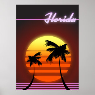Florida Sunset 1984 Poster