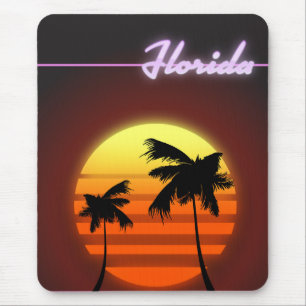Florida Sunset 1984 Poster Mousepad