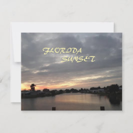 FLORIDA SUNSET GREETCARD KARTE