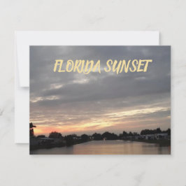 FLORIDA SUNSET GREETCARD KARTE