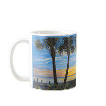 FLORIDA SUNSET PALM BÄUME KAFFEE TASSE