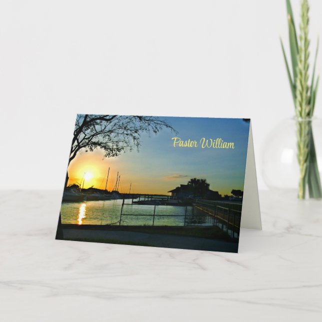 Florida Sunset Pastor Aufwertung Karte (Vorderseite)