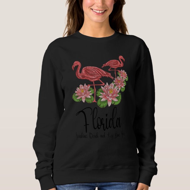 Florida Sunshine Beach und Limoner Pie Florida 3 Sweatshirt (Vorderseite)