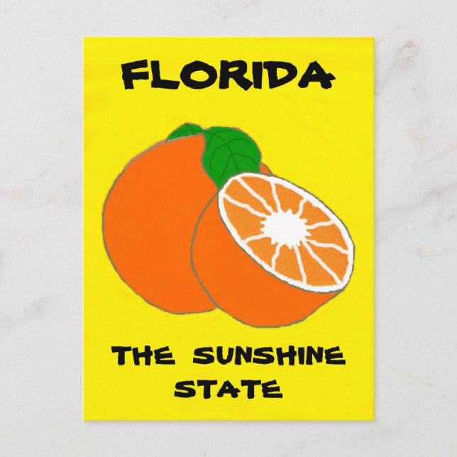 Florida Sunshine Staat.jpg Postkarte (Vorderseite)
