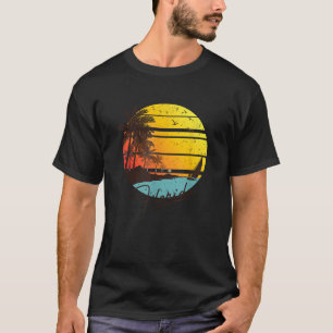 Florida Sunshine Staat Retro Summer Tropical Beach T-Shirt