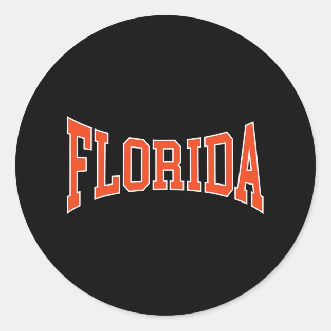 Florida T-1 Runder Aufkleber (Vorderseite)