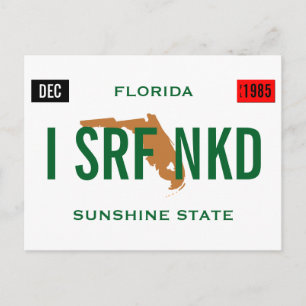 Florida Tag Personalize Postkarte