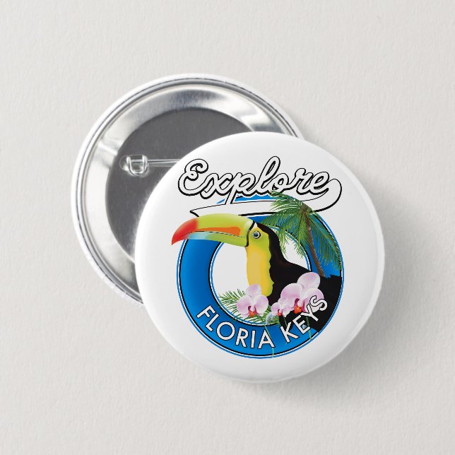 Florida-Tasten-Retro-Logo Button (Vorne & Hinten)