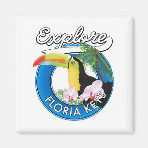 Florida-Tasten-Retro-Logo Magnet