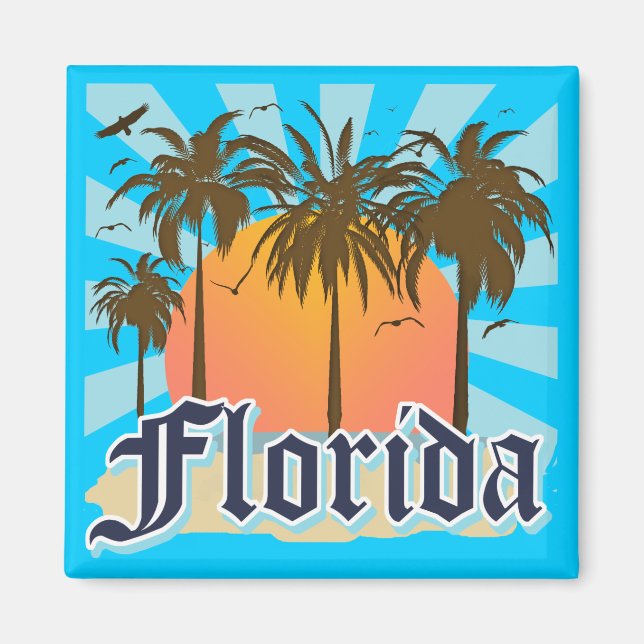 Florida The Sunshine Staat USA Magnet (Vorne)