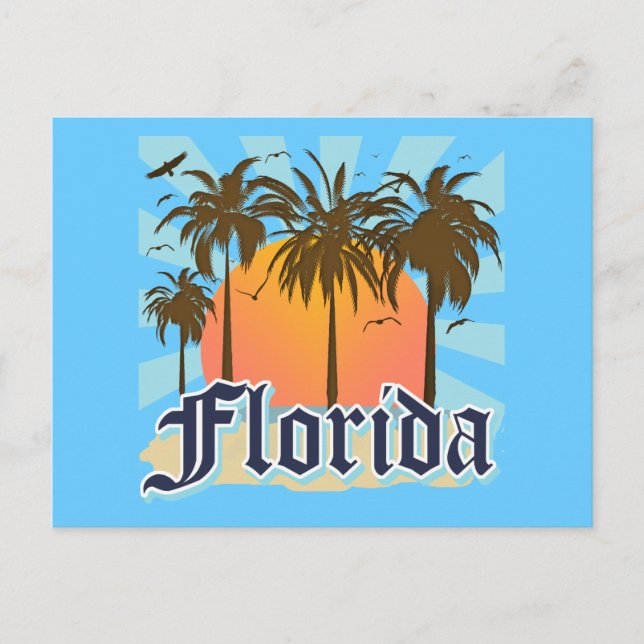 Florida The Sunshine Staat USA Postkarte (Vorderseite)