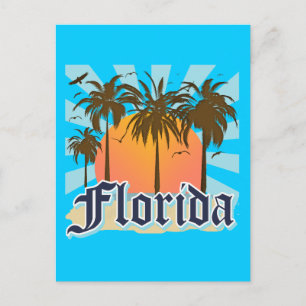 Florida The Sunshine Staat USA Postkarte
