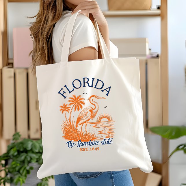 Florida The Sunshine State - Beach &Palms Artwork Tragetasche (Von Creator hochgeladen)