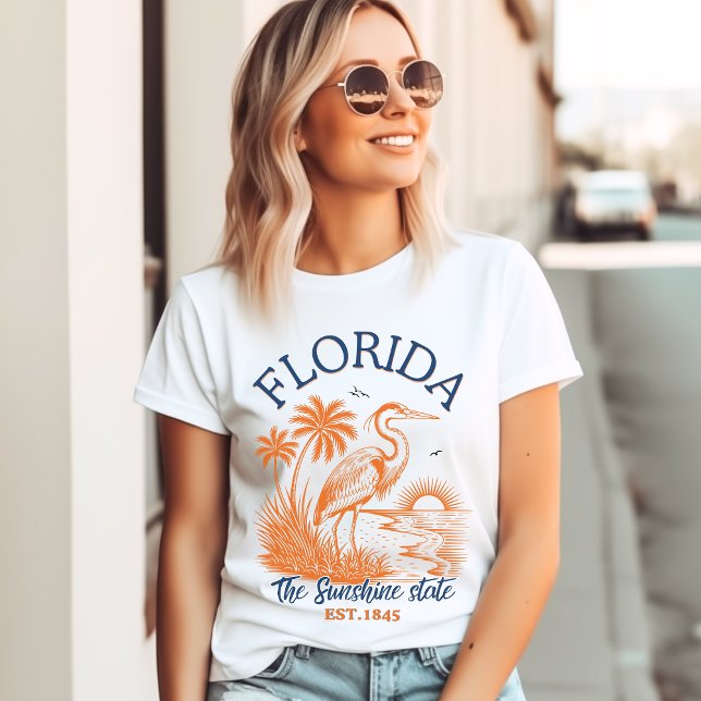 Florida The Sunshine State - & Palm Beach Scene Tri-Blend Shirt (Von Creator hochgeladen)