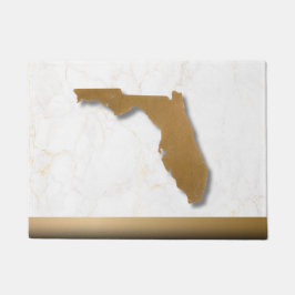 Florida Theme Elegant Modern Chic Gold & Marble Fußmatte