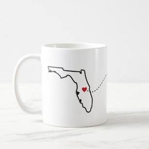 Florida to Iowa - Heart2Heart Coffee Tasse
