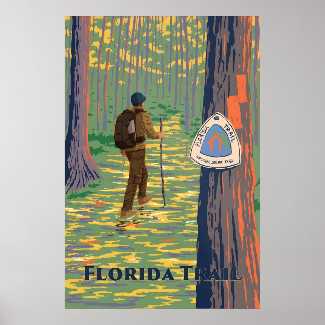 Florida Trail Travel Poster (Vorne)