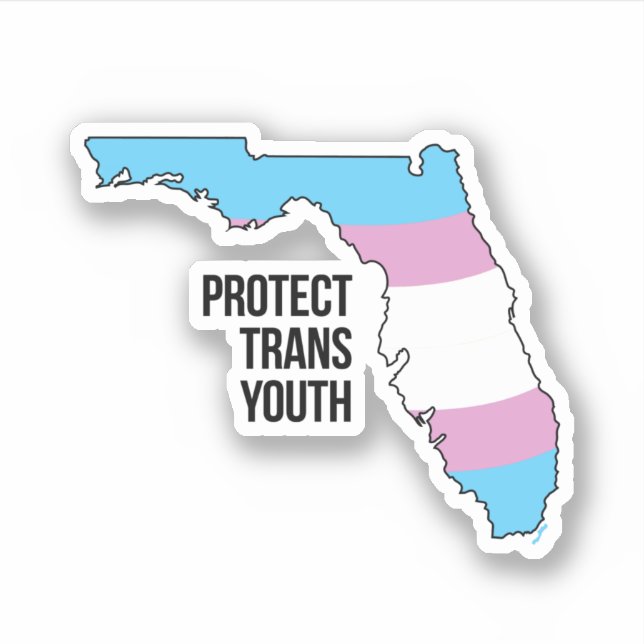 Florida Trans Jugend schützen Aufkleber (Vorderseite)