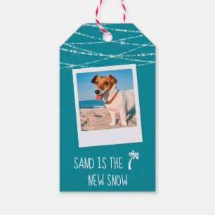 Florida Tropical Warm wünscht zweiseitiges Foto    Geschenkanhänger