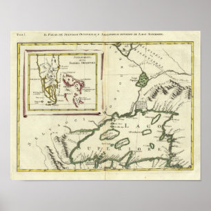 Florida, überlegene Seen, Bahamas Poster