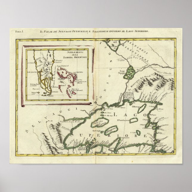 Florida, überlegene Seen, Bahamas Poster (Vorne)