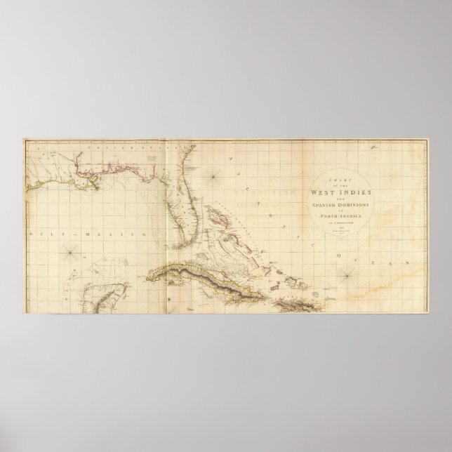 Florida und Westindien Poster (Vorne)