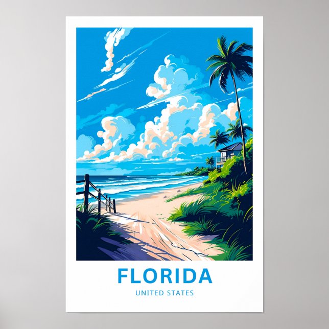 Florida United Staaten Travel Print Poster (Vorne)