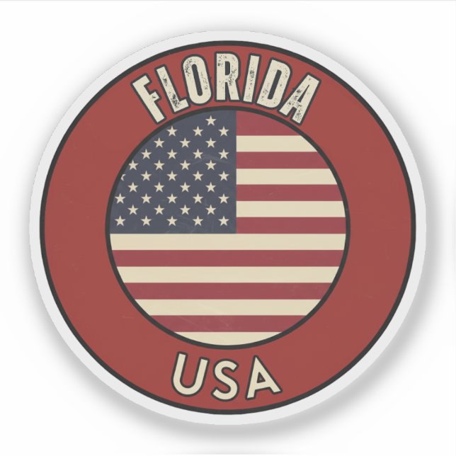 Florida United States of America Aufkleber (Vorderseite)