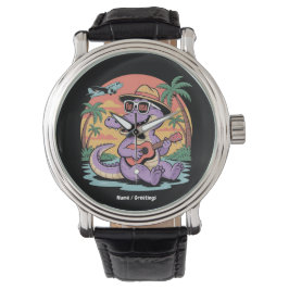 Florida Urlaub Niedlich Cooler Sommer Alligator Fu Armbanduhr