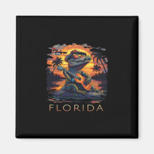 Florida Urlaub Süßer Alligator Magnet