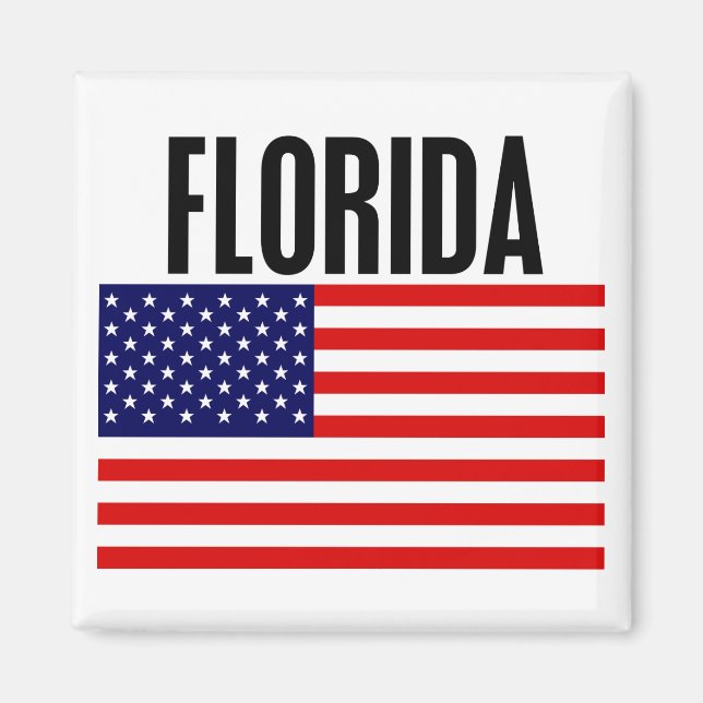 Florida, US Flagge Magnet (Vorne)