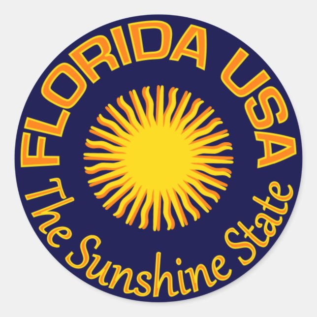 Florida USA Aufkleber (Vorderseite)