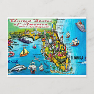 Florida USA Card Postkarte