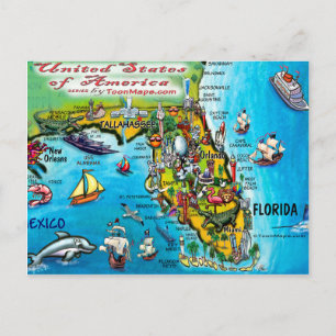 Florida USA Card Postkarte