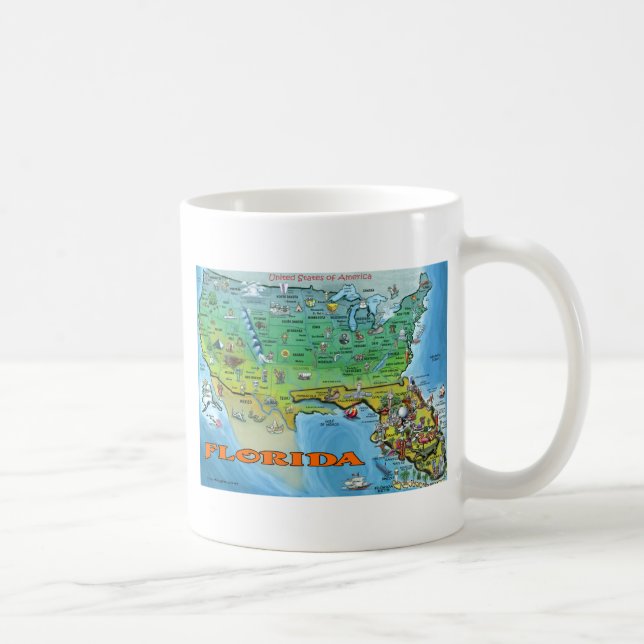 Florida USA Karte Tasse (Rechts)