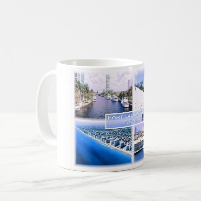 Florida - USA - Mosaik - Kaffeetasse (Vorderseite Links)