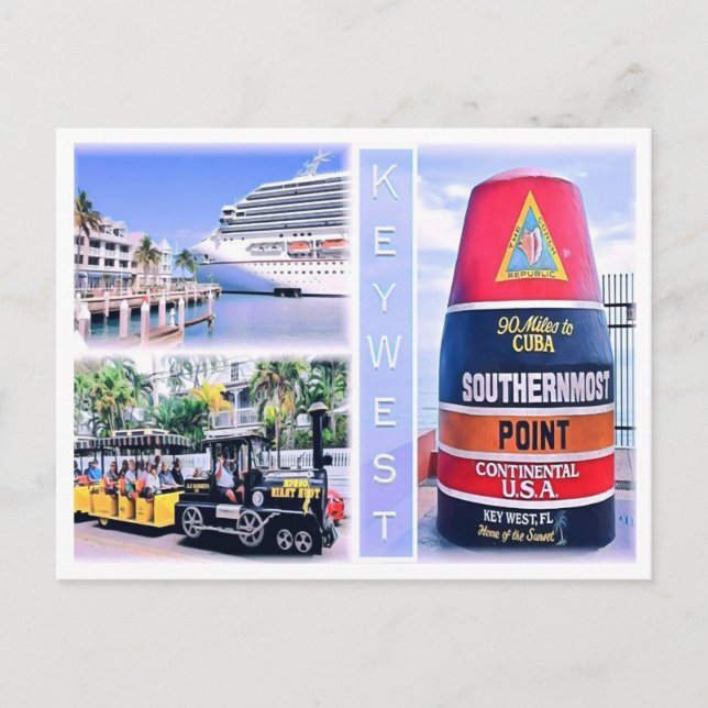 Florida - USA - Mosaik - Postkarte (Vorderseite)