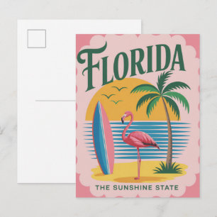 Florida USA Reisen im Vintage-Stil Postkarte