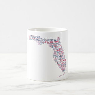 Florida USA Slang Word Karte Kaffee Tasse